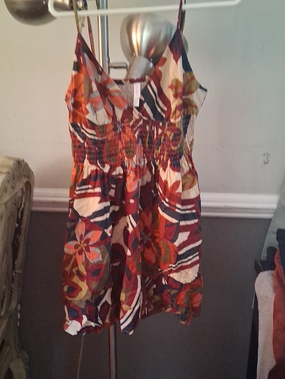 Women  Floral Smocked Sundress in Multicolor